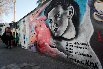 Fotografía de un mural alusivo