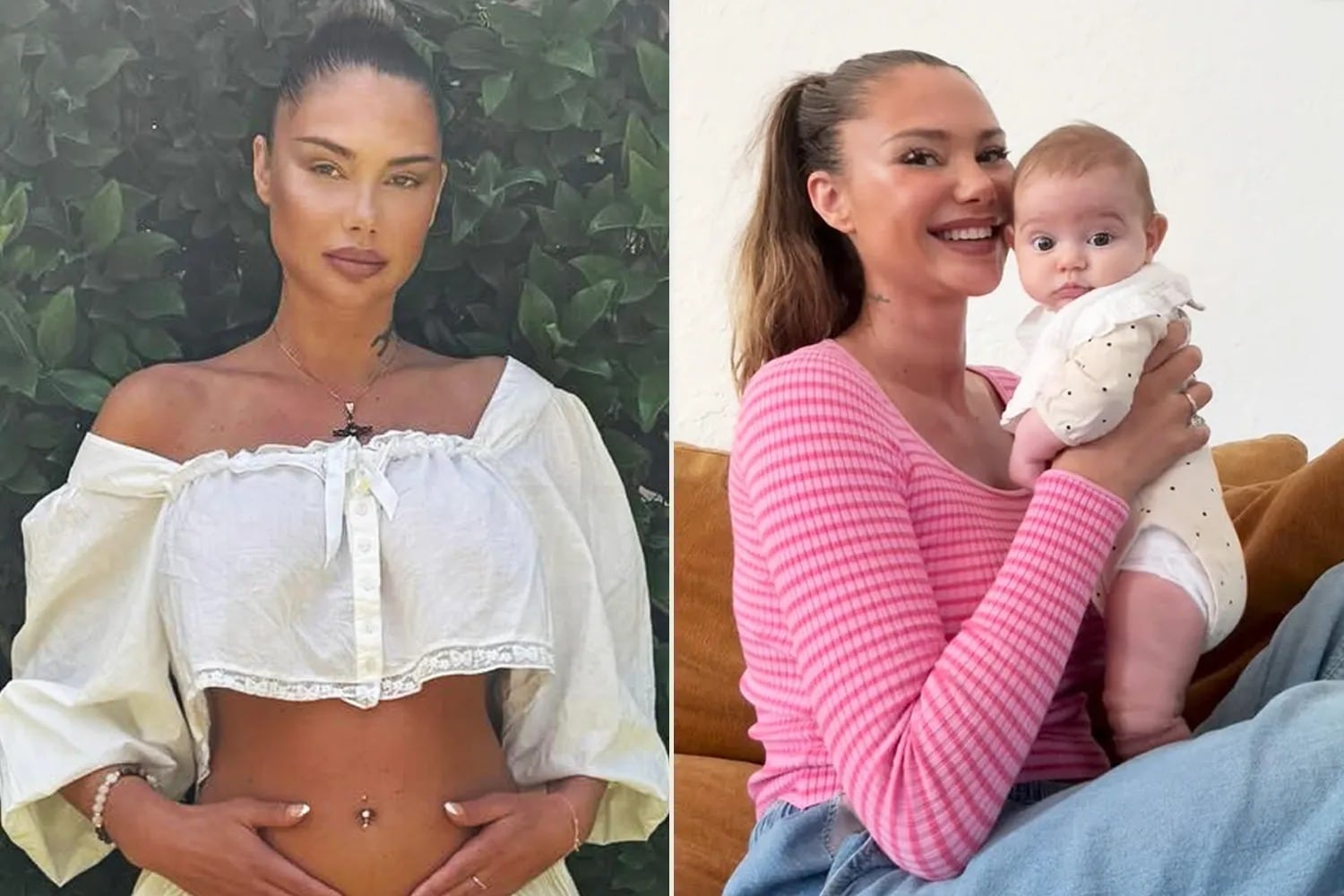 En enero de 2026, la modelo anunció el nacimiento de su hija Snow (Instagram)
