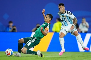 El delantero argentino Lautaro Martínez. (AP Foto/Charlie Riedel)