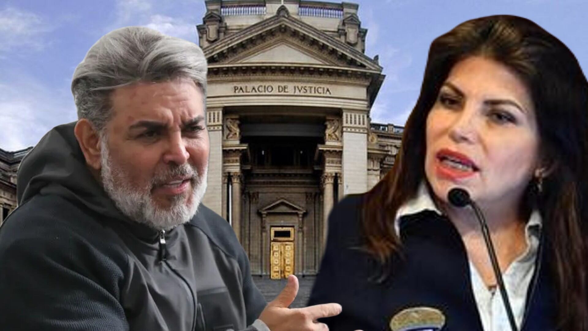 Chibolín y Roxana del Águila vienen siendo procesados por presuntamente interferir para acelerar el trámite de Roberto Siucho. (Composición: Infobae)