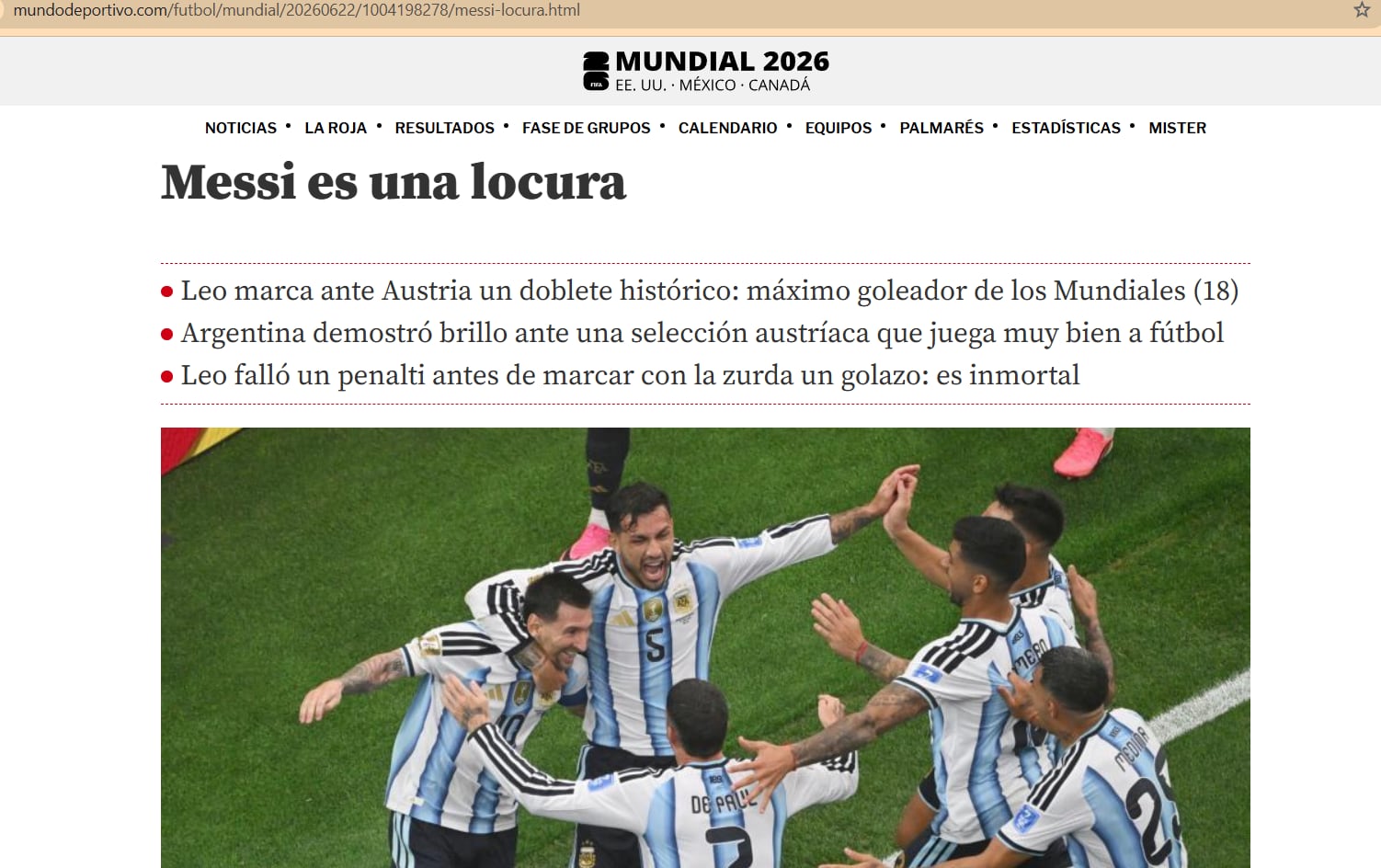 La portada de Mundo Deportivo