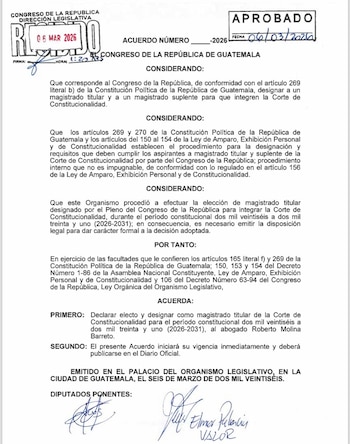 El Pleno del Congreso aprueba