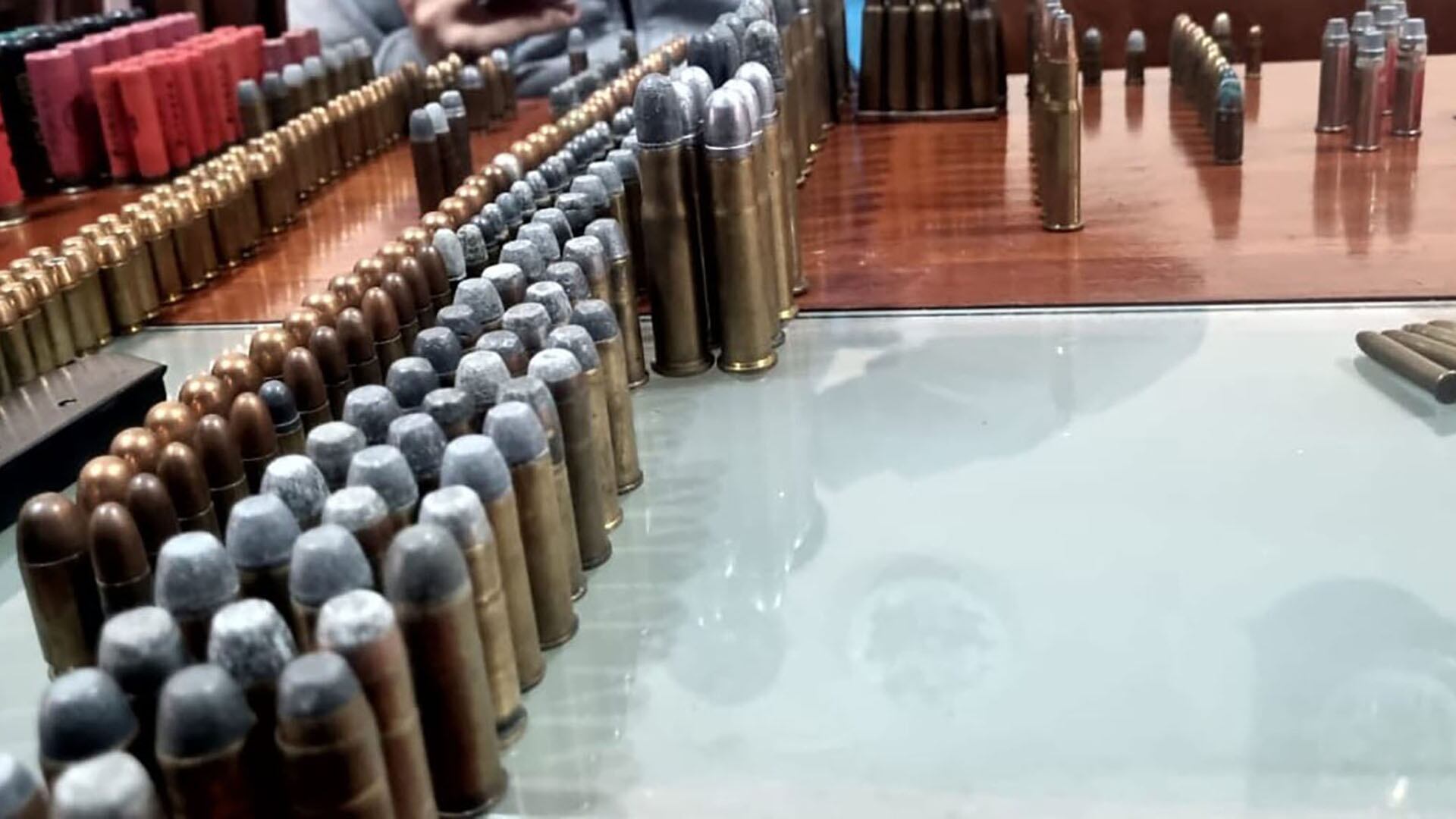 Las municiones descubiertas