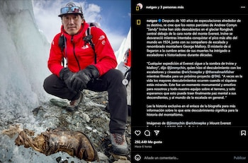 La bota encontrada pertenece a