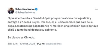 Sebastián Nohra afirmó que el