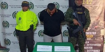 El sujeto de 32 años generaba ingresos al componente criminal por más de 4.000 millones de pesos - crédito Policía Nacional