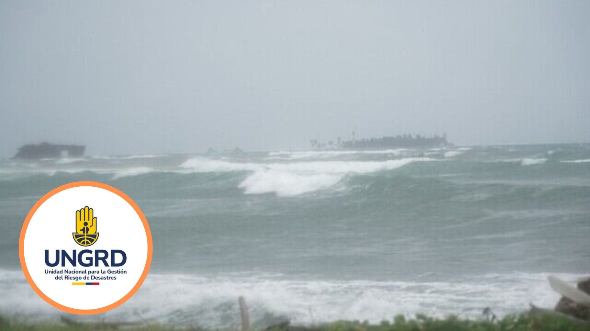 El terremoto reactivó la alerta en el Pacífico colombiano por el temor de los habitantes a un posible tsunami - crédito Colprensa/@UNGRD/X