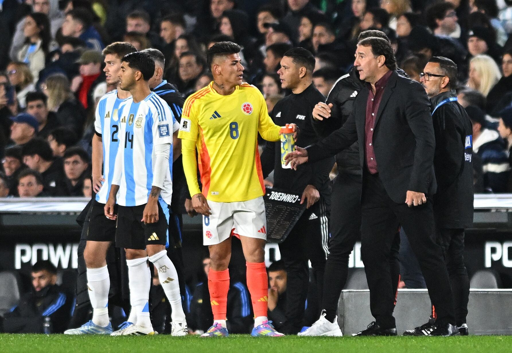 En el último partido, a la selección Colombia se le escapó la victoria ante Argentina en los últimos minutos y empató 1-1 - crédito Rodrigo Valle/REUTERS