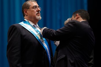 El nuevo presidente de Guatemala,