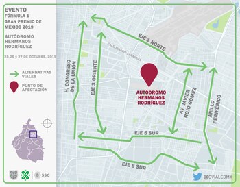 Estas son las vialidades alternas