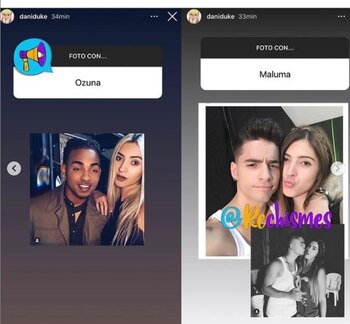 Dani Duke con Ozuna y