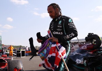 Lewis Hamilton fue víctima de