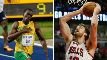 Usain Bolt y Pau Gasol