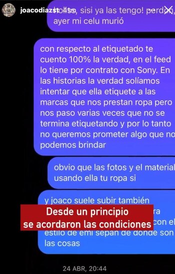 Los posteos de Joaco Díaz