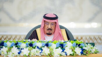 El rey de Arabia Saudí