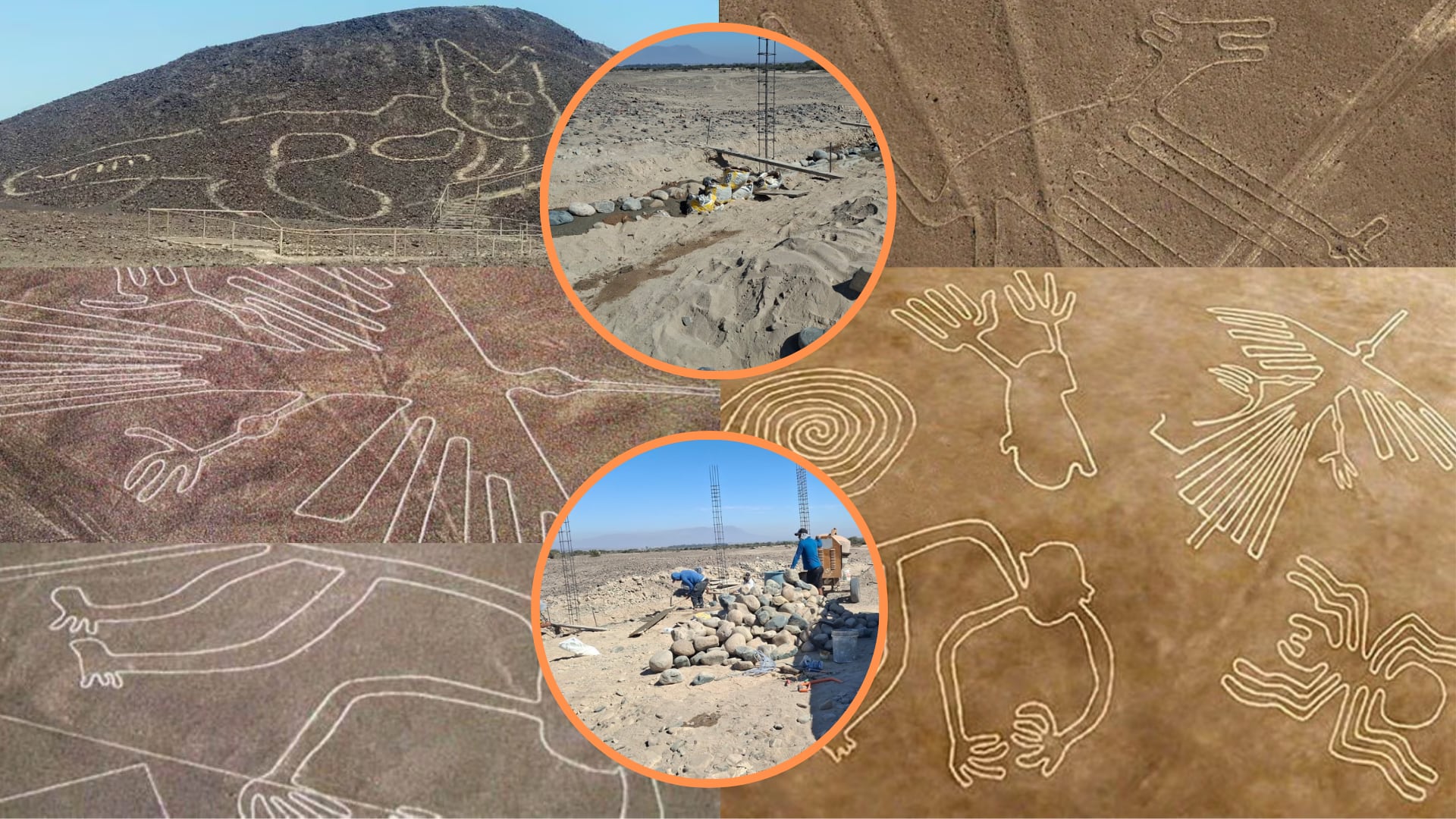 Una denuncia ciudadana alertó sobre presuntas actividades irregulares dentro del Sector Chauchilla, en la reserva arqueológica de Nasca. Composición: Infobae