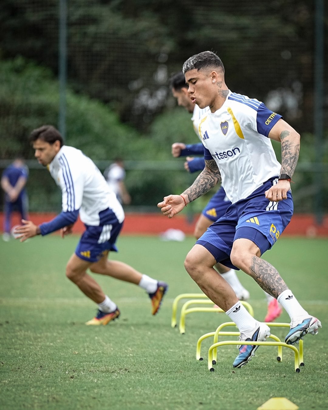 Boca entrenó en el predio del Flamengo (@BocaJrsOficial)