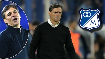 Video| Las estadísticas del director técnico Fabián Bustos, que generaron silbidos de los hinchas de Millonarios