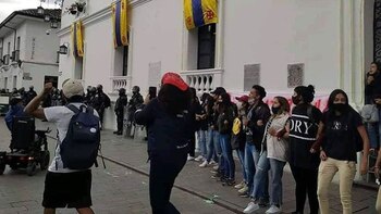 Protestas de estudiantes en el