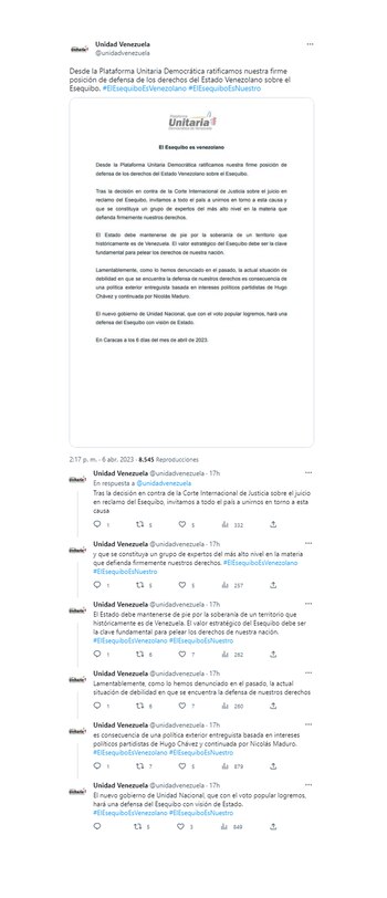 La oposición venezolana invitó al