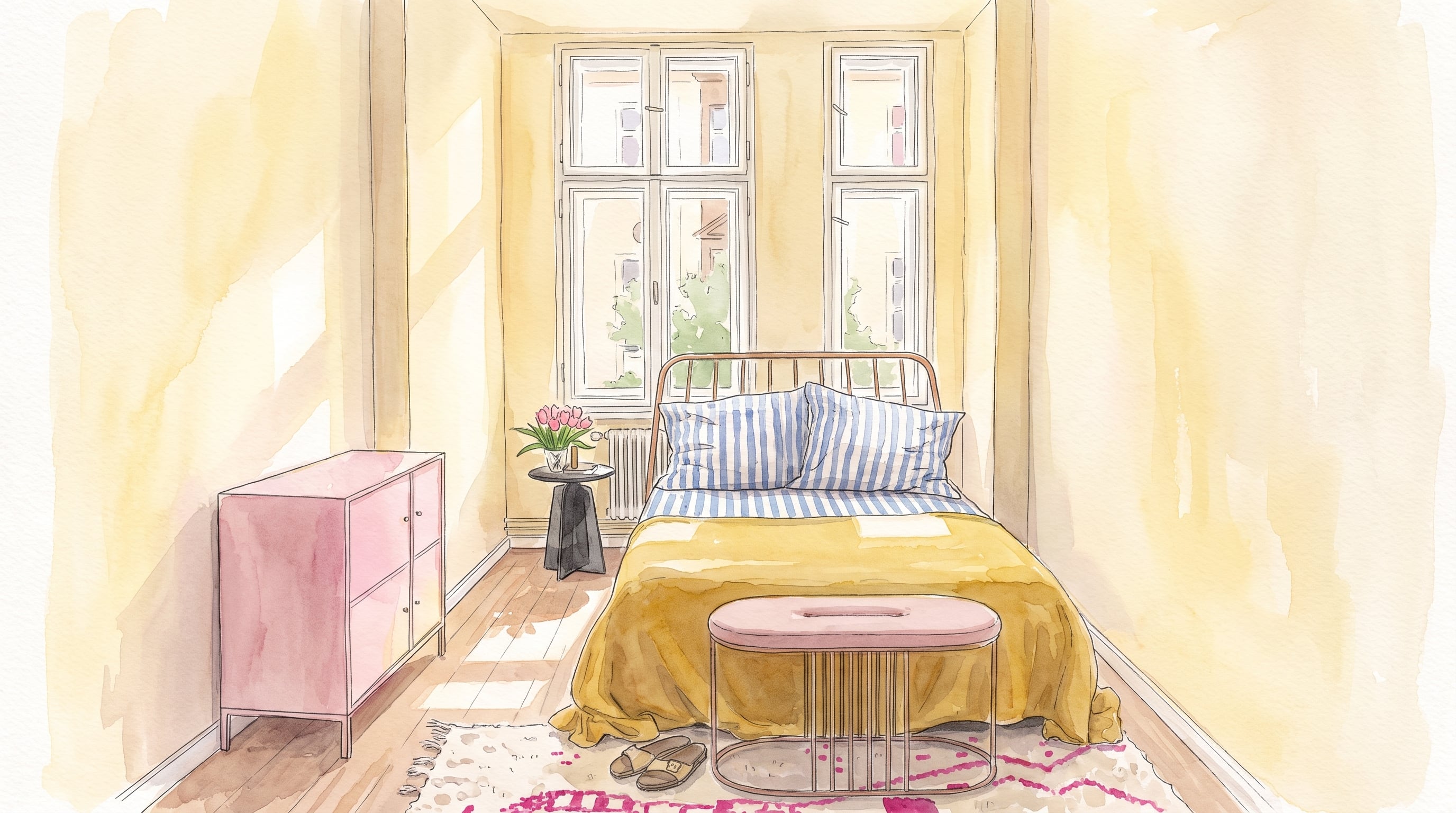Pequeños cambios en la distribución, la iluminación y el orden permiten aprovechar mejor un dormitorio pequeño sin grandes gastos. (Imagen Ilustrativa Infobae)