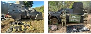 Dos vehículos tipo monstruo fueron