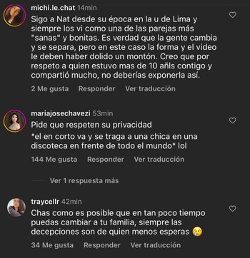 Usuarios respaldan a Natalia Merino