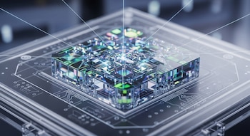 La luz, al atravesar vidrio