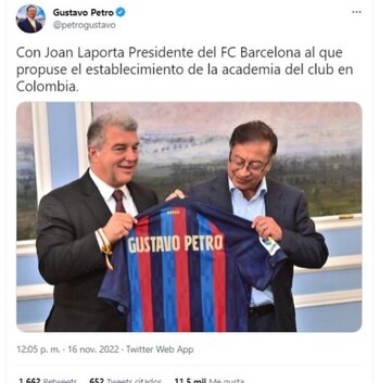 Tuit de Petro con Joan