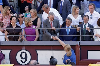 El rey Felipe VI en la Corrida de la Prensa en Las Ventas (EFE)