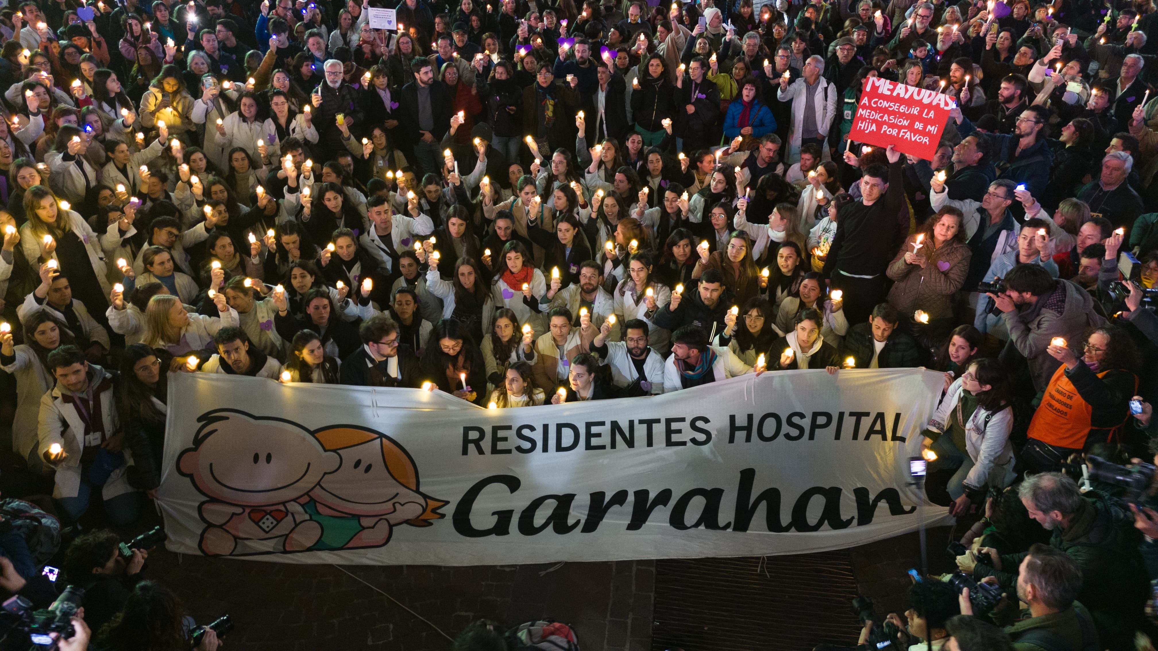 El gobierno nacional y la dirección del hospital son señalados por los gremios por su falta de propuestas para resolver la crisis. (Jaime Olivos)