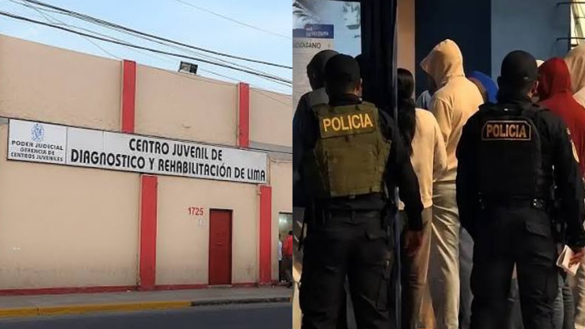 El Centro Juvenil de Diagnóstico y Rehabilitación de Lima alberga a los seis menores procesados por el caso del Liceo Naval bajo el régimen general de internamiento. (Composición: Infobae Perú)