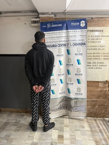 "Agustincito" tras su arresto