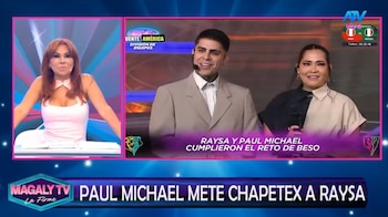 Magaly Medina analiza el beso de Paul Michael y Raiza Ortiz y cuestiona sus explicaciones: “¿Quién se les va a creer?”. Captura: Magaly TV La Firme.