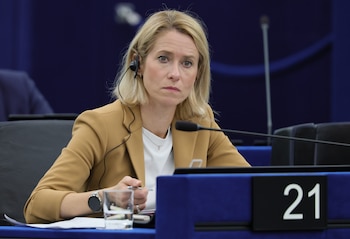 La diplomática europea Kaja Kallas denunció una escalada que busca frenar las exportaciones de grano ucraniano y encarece los alimentos (EFE/EPA/RONALD WITTEK)