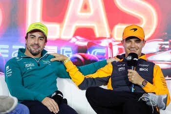 Alonso y Lando Norris (EFE/EPA/CAROLINE