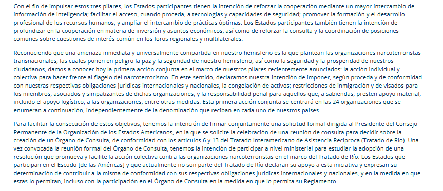Los Estados buscarán aplicar las medidas de acuerdo con sus respectivas leyes nacionales y obligaciones internacionales - crédito Departamento de Estado de Estados Unidos