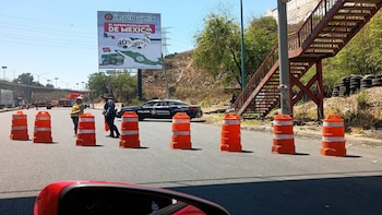 Corte a la circulación autopista México-Querétaro Izcalli Edomex repavimentación