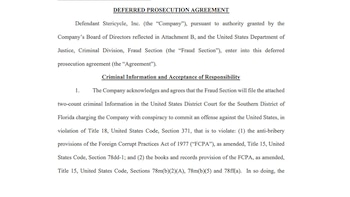 Una empresa de EEUU reconoció