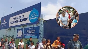 Largas colas en el Estadio