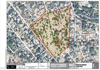 Ubicación de los terrenos del SAU 3 dentro del municipio de Cercedilla