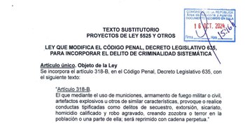 Texto aprobado por la mayoría