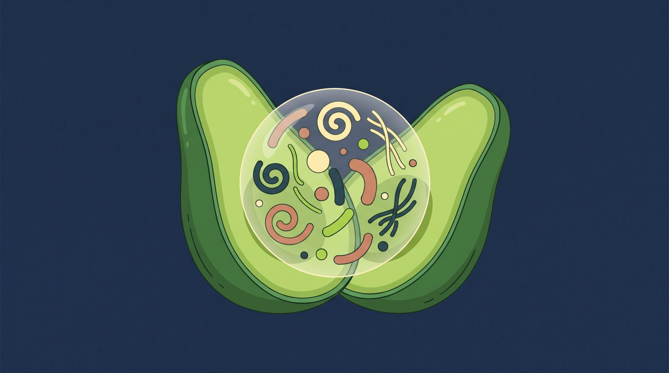 Consumir una palta al día durante 26 semanas se asoció con cambios en la diversidad de la microbiota intestinal en adultos con obesidad abdominal (Imagen Ilustrativa Infobae)