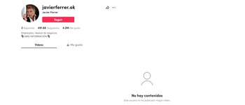 La cuenta de Tiktok de