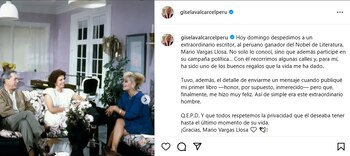 Gisela Valcárcel recuerda el gesto