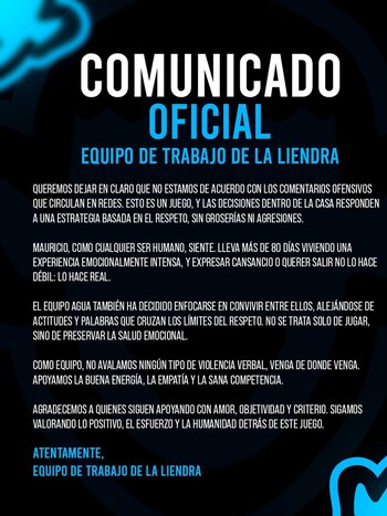 En la cuenta oficial del