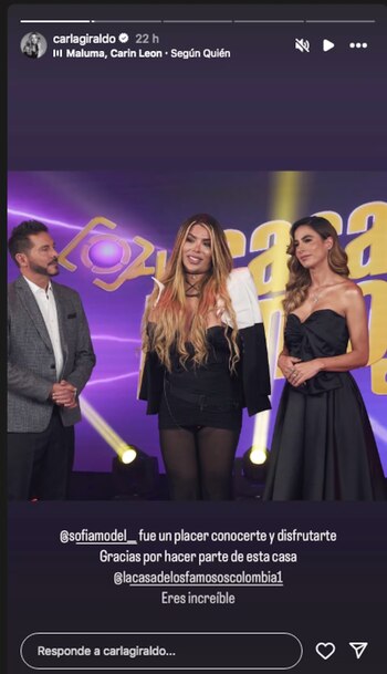 Así se despidió la presentadora