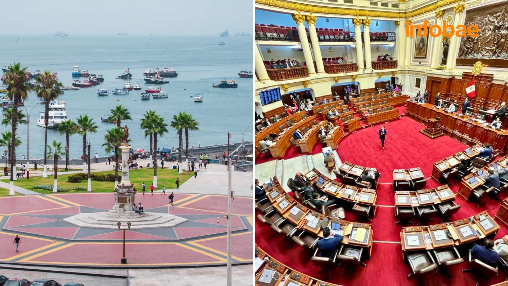 En total, 36 partidos políticos presentan 137 candidatos a la Cámara de Diputados por el Callao, reflejando una de las ofertas electorales más amplias en esta circunscripción. (Infobae / Fotocomposición)