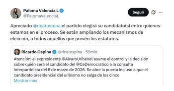 In this message, the senator