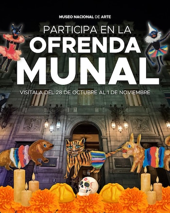 La ofrenda forma parte del programa cultural del Instituto Nacional de Bellas Artes y Literatura (INBAL).
(Facebook/Museo Nacional de Arte INBA)